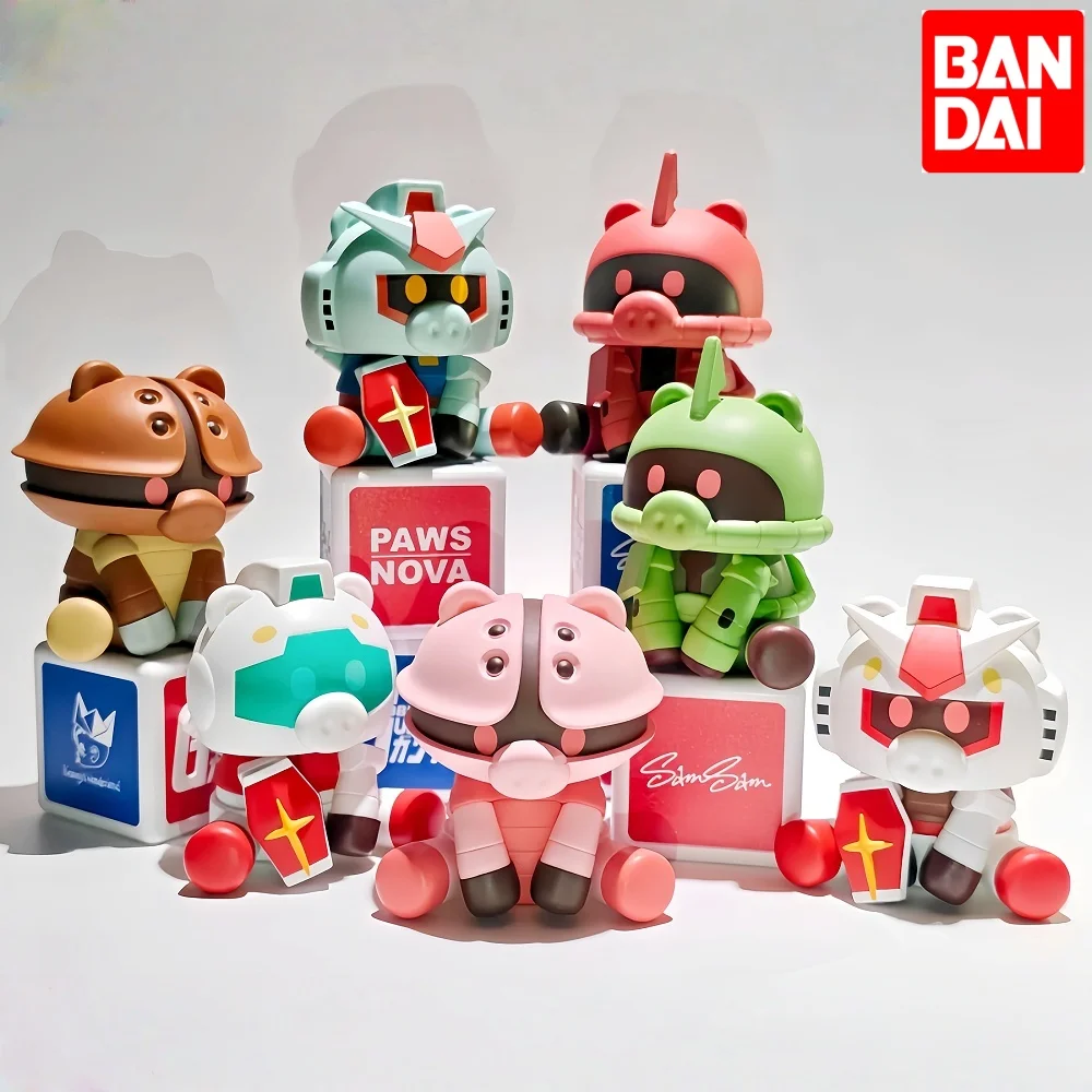 

Bandai Original Gun D Play Action Figure Pig Nose Series Blind Box Anime Mobile Suit Toys For Boys