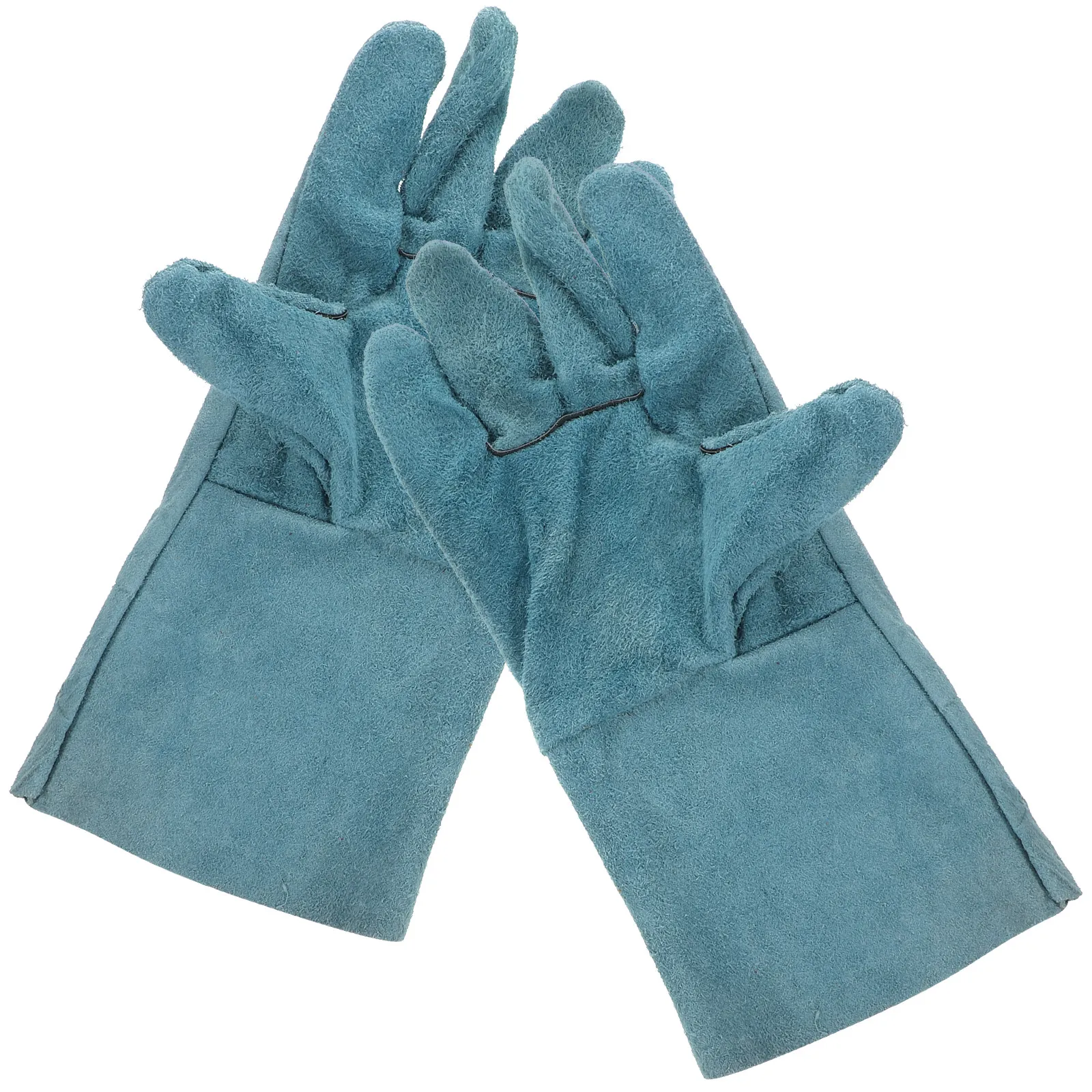 

1 Pair Pet Anti Bite Gloves Cowhide Protective Gloves Dog Training Scratch Proof Soft Comfortable Handling Gear