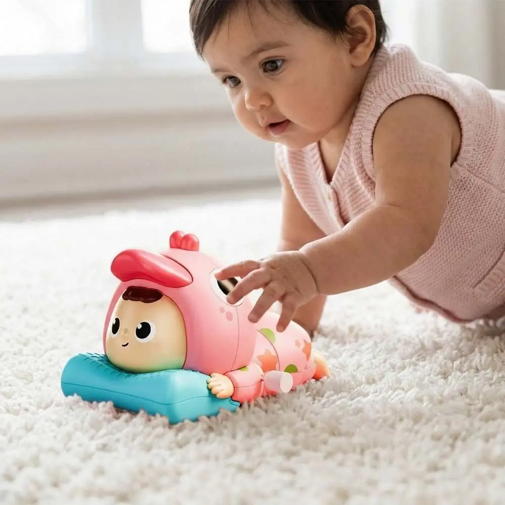 Learns To Crawl Crawling Baby Big Eyes Cartoon Learning Crawling Clockwork Climbing Funny Twist Walking Duck Toddler