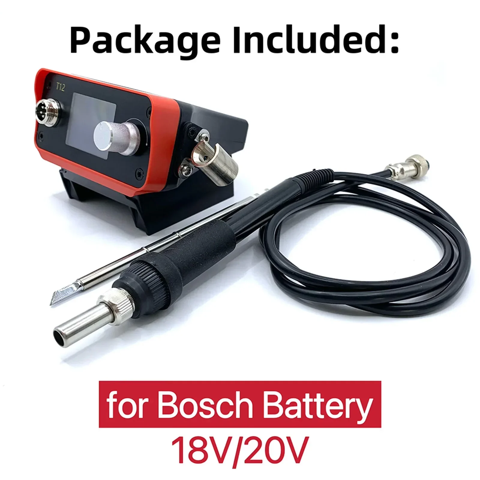 Professional Cordless Soldering Station for BOS 18/20V Battery Fast Heat Up Adjustable Temperature Digital Display