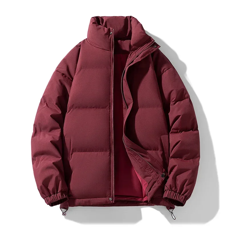 

Winter High Quality Coat Thermal Winter Leisure Men's High Neck Zipper Design Cotton-Padded Coat Men's Casual Jacket