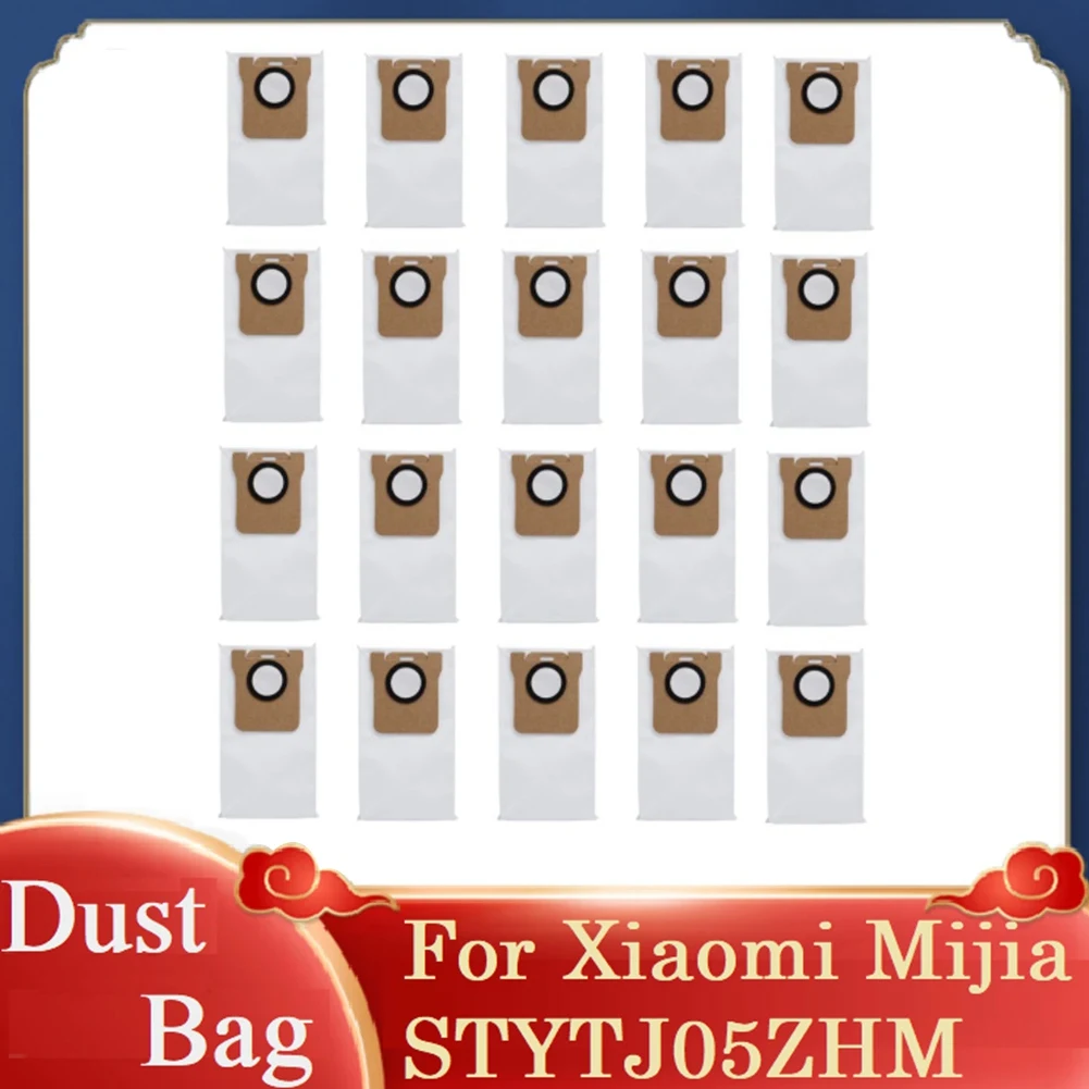 20Pcs Dust Bag for Xiaomi Mijia Stytj05Zhm Vacuum Cleaner Replacement Spare Parts Household Cleaning Garbage Bag