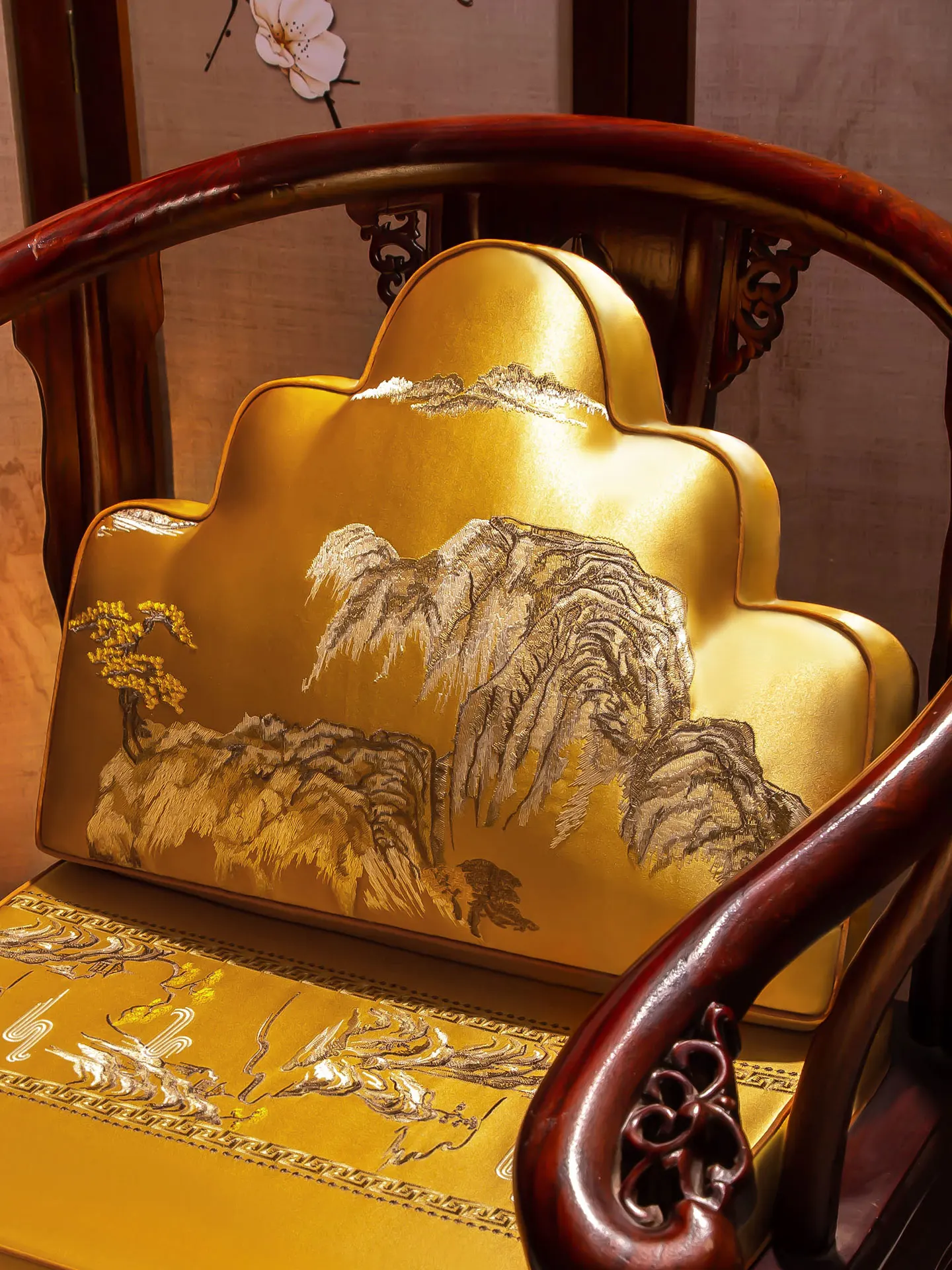 

Chinese Sle Redwood Office Chair Barest Pillow Waist Support Sofa Cloud Pillow Large Barest Home Decorative Cuion