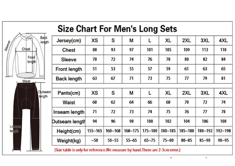 Cycling Team Men's Cycling Jersey Long Sleeve Set MTB Bike Clothing Tenue Velo Homme Bicycle Wear - Image 6