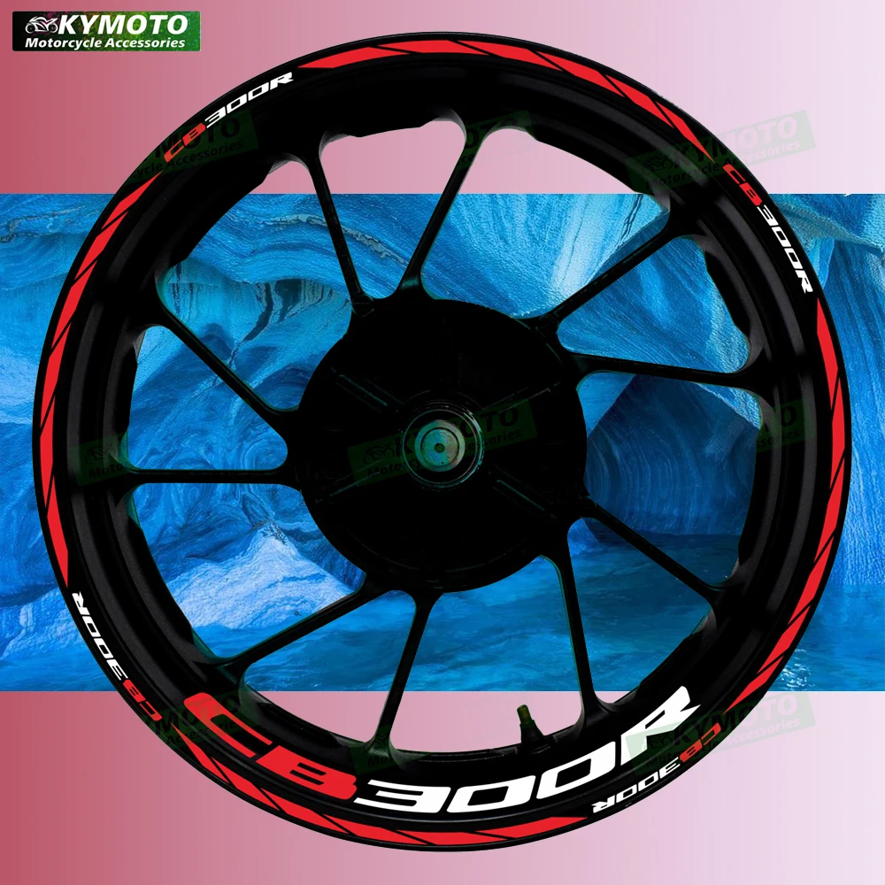 

Для Honda CB300R CB 300R аксессуары для мотоциклов 17-дюймовые наклейки на передние и задние колеса обтекатель ступицы светоотражающие наклейки на обод