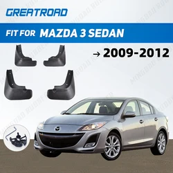 4Pcs Molded Car Mud Flaps For Mazda 3 BL Axela Sedan 2009 2010 2011 2012 2013 Splash Guards Mud Flap Mudguards Protector Cover