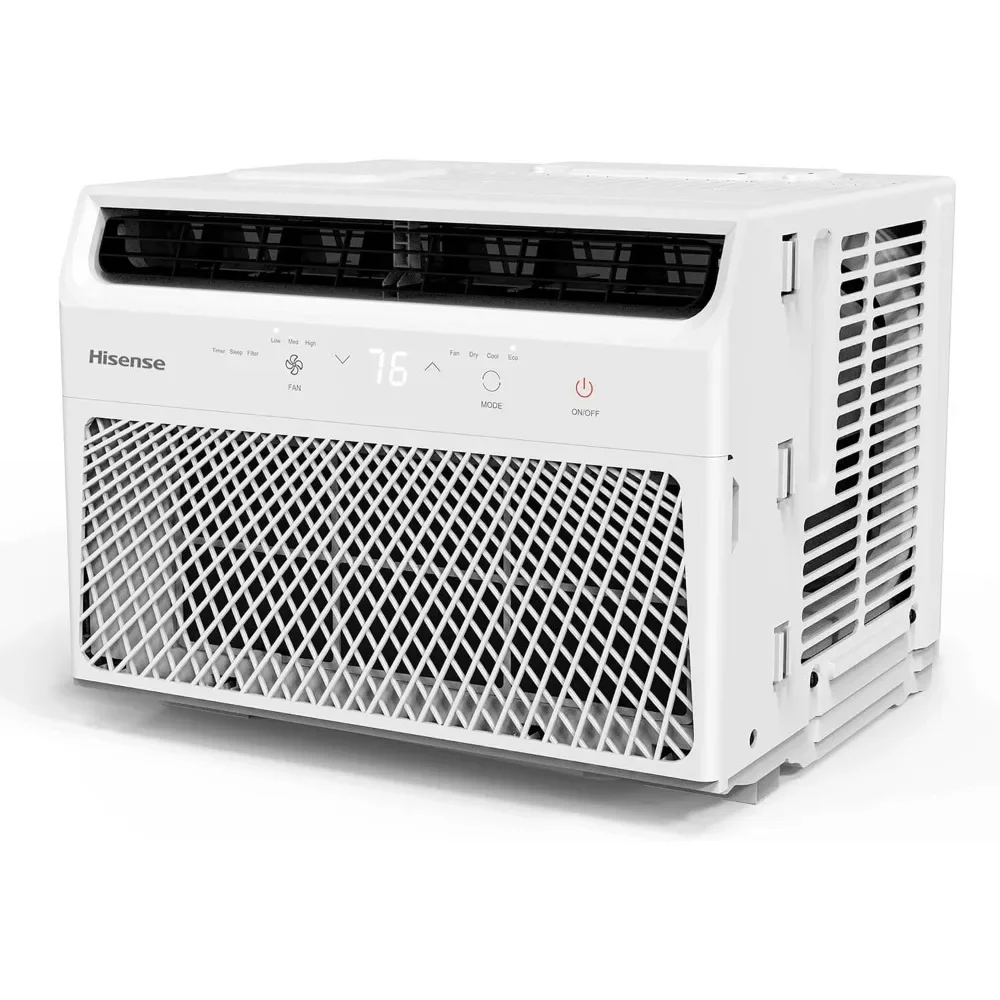 6,000 Air Conditioner and Dehumidifier with Remote Control, Window AC Unit for Apartment, Dorm, Small Rooms Up To 250 Sq. Ft