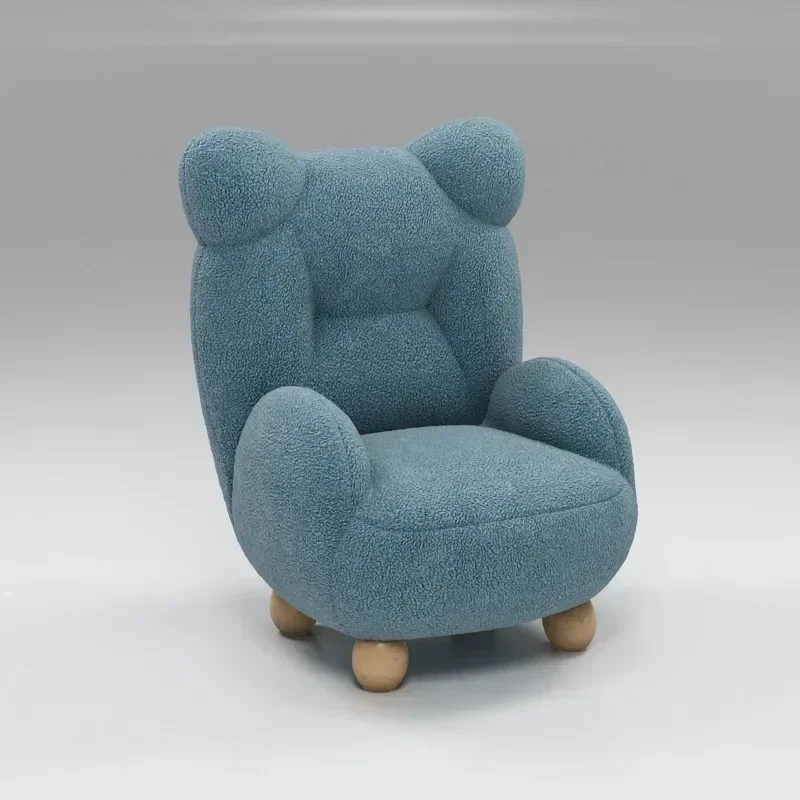 

Lamb Velvet Cream Style Kids Sofa Bear Chair Cute Baby Single Cartoon Seat Mini Lazy Small Modern Simplicity Furniture