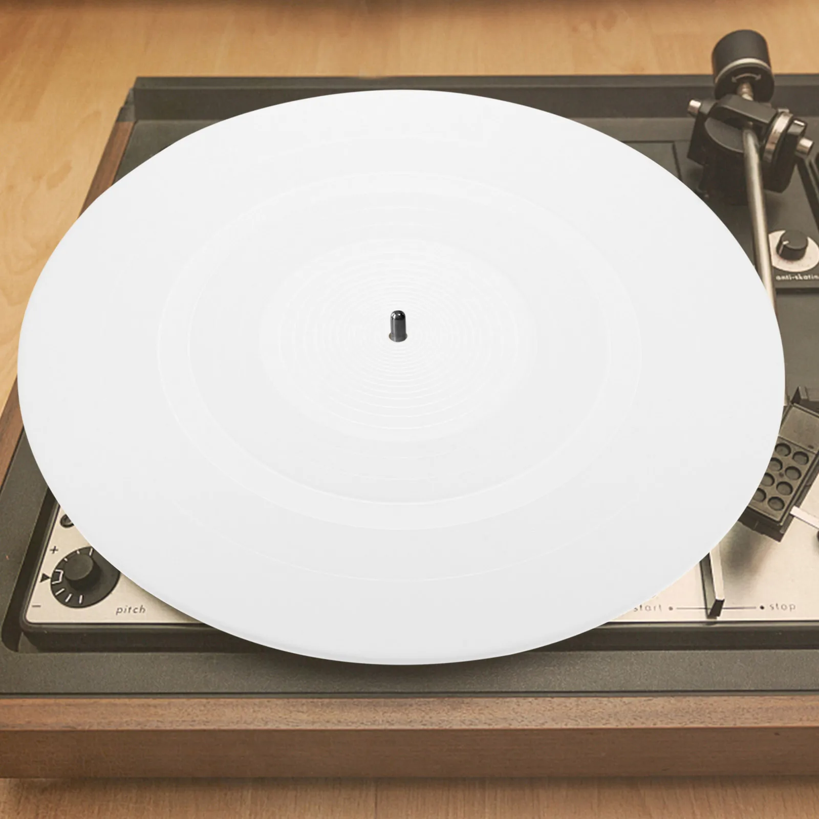 

Silicone Record Mat Turntable Slipmat for Vinyl Player Protective Pad White Platter Rubber Anti Vibration Scratch Resistant