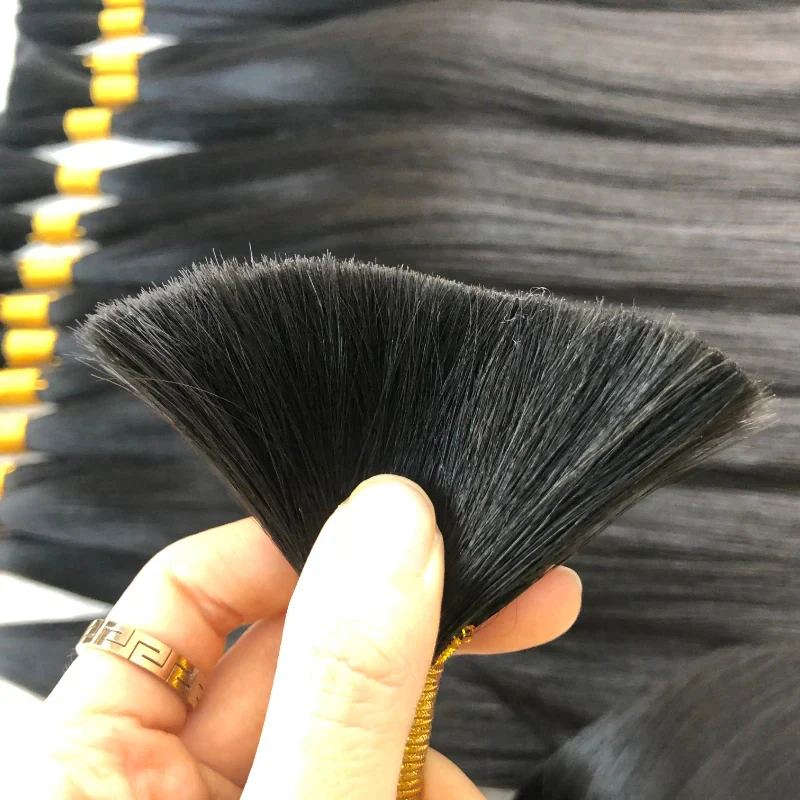 Steil menselijk haar Vlechten Bulk Hair Extensions 16-26 inch Geen inslag Braziliaanse menselijk haarbundels 50/100 per verpakking Voor vlechten