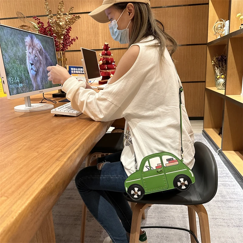 Novelty Car Shape Purses and Handbags for Women Fashion Casual Shoulder Bag Crossbody Bag Designer Cute Clutch Kawaii Fun Bag