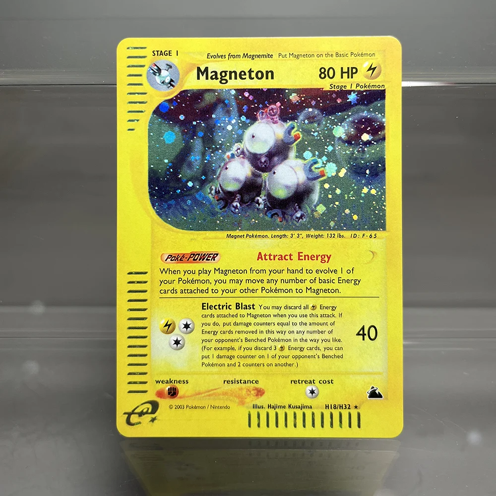 PKM-Karten Charizard Steelix Celebi Einzelfolienkarten Magneton Gengar Classic Game Collection Karten PTCG Proxy-Karten