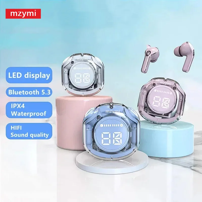 MIJIA mzymi T8 TWS Wireless Earphone Bluetooth In Ear Headphone LED Digital Display HiFi Stereo Sound Headset For Android iOS