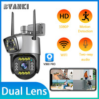 V380 Pro WiFi Surveillance Camera Dual Lens Outdoor 2MP 4K Low Power Battery IP Camera Night Vision CCTV Security Protection