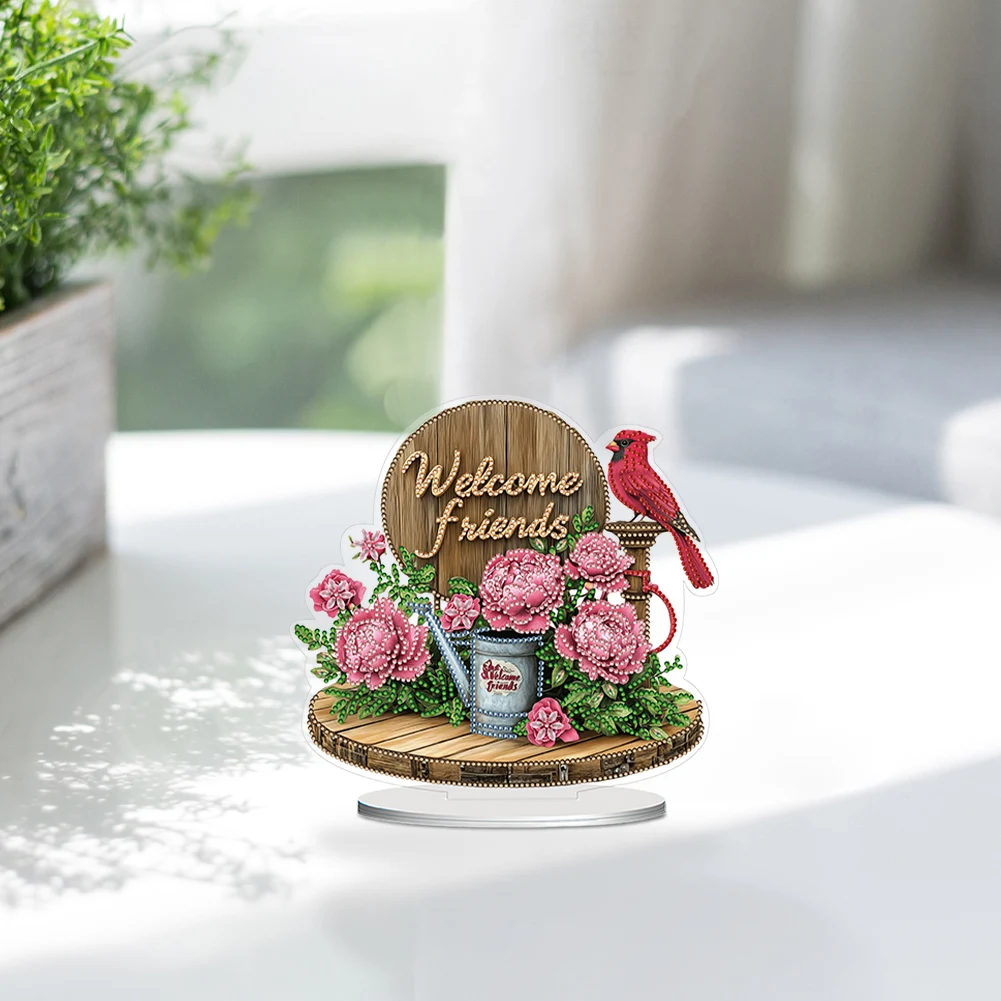 الاكريليك شكل خاص عيد الميلاد القط كريستال الكرة الماس اللوحة منضدية الحلي عدة سطح المكتب الماس الفن أطقم للبالغين المبتدئين #3