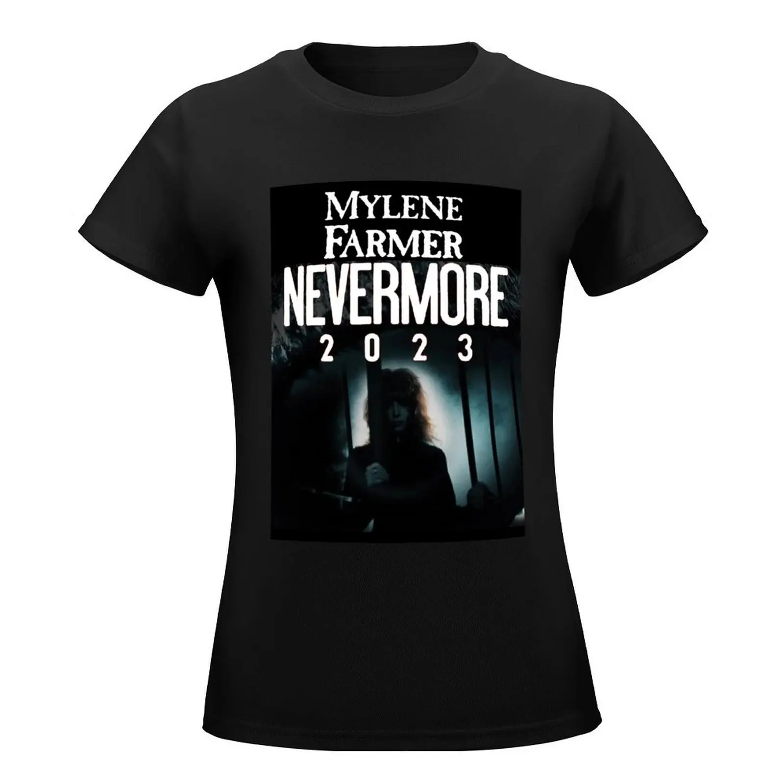 MYLENE FARMER NEVERMORE 2023 T-Shirt summer clothes animal print shirt for girls cute clothes t-shirts for Women graphic tees