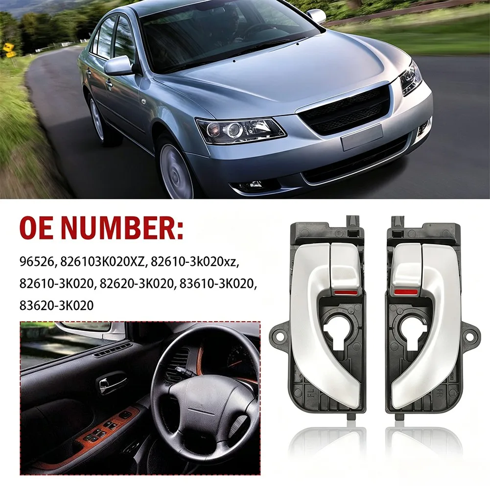 4PCS Car Inside Door Handle OEM 96526, 826103K020XZ, 826103K020 Replacement Parts For Hyundai For Sonata 2005-2008