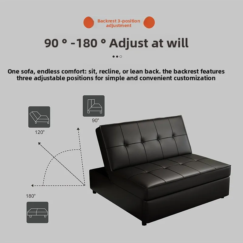 LMM sofa bed integrated folding dual-purpose small apartment does not take up space cat scratching lazy sofa