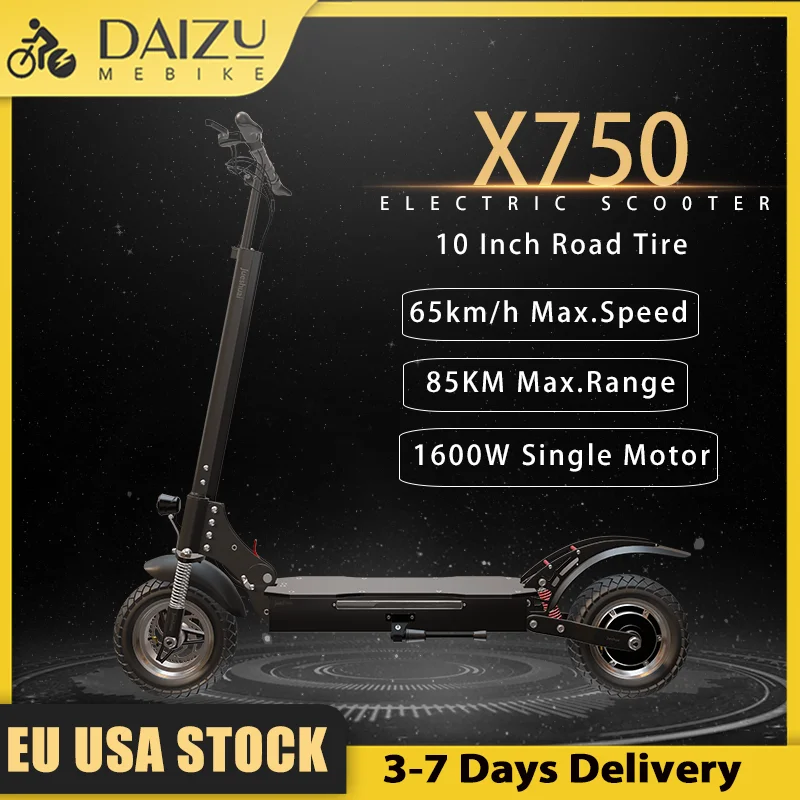 Electric Scooter X750 52V Lithium Battery Foldable E Scooter 65KM/H Fast Speed 85KM Long Range with LCD Screen for Adults