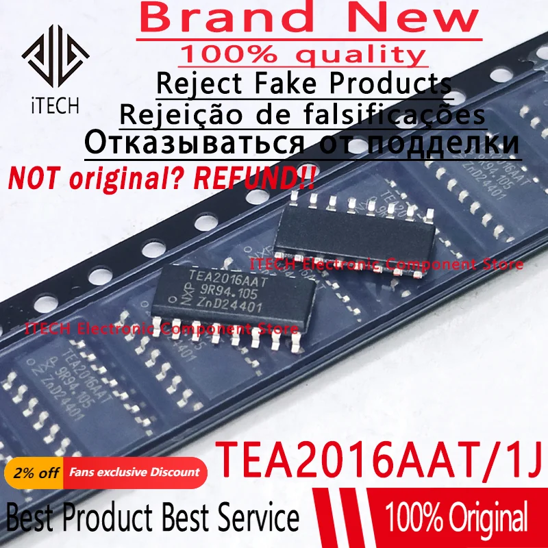 5PCS Original TEA2017AAT TEA2016AAT TEA2016AAT/1J SOP-16 TEA2017AAT/2Y RESONANT POWER SUPPLY WITH PFC 100% New and Genuine