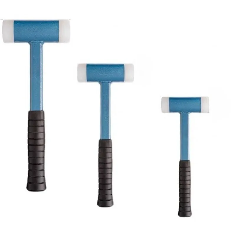 Shockproof non-rebound installation hammer Nylon high quality durable hammer Steel handle Tile floor tile elastic Installation