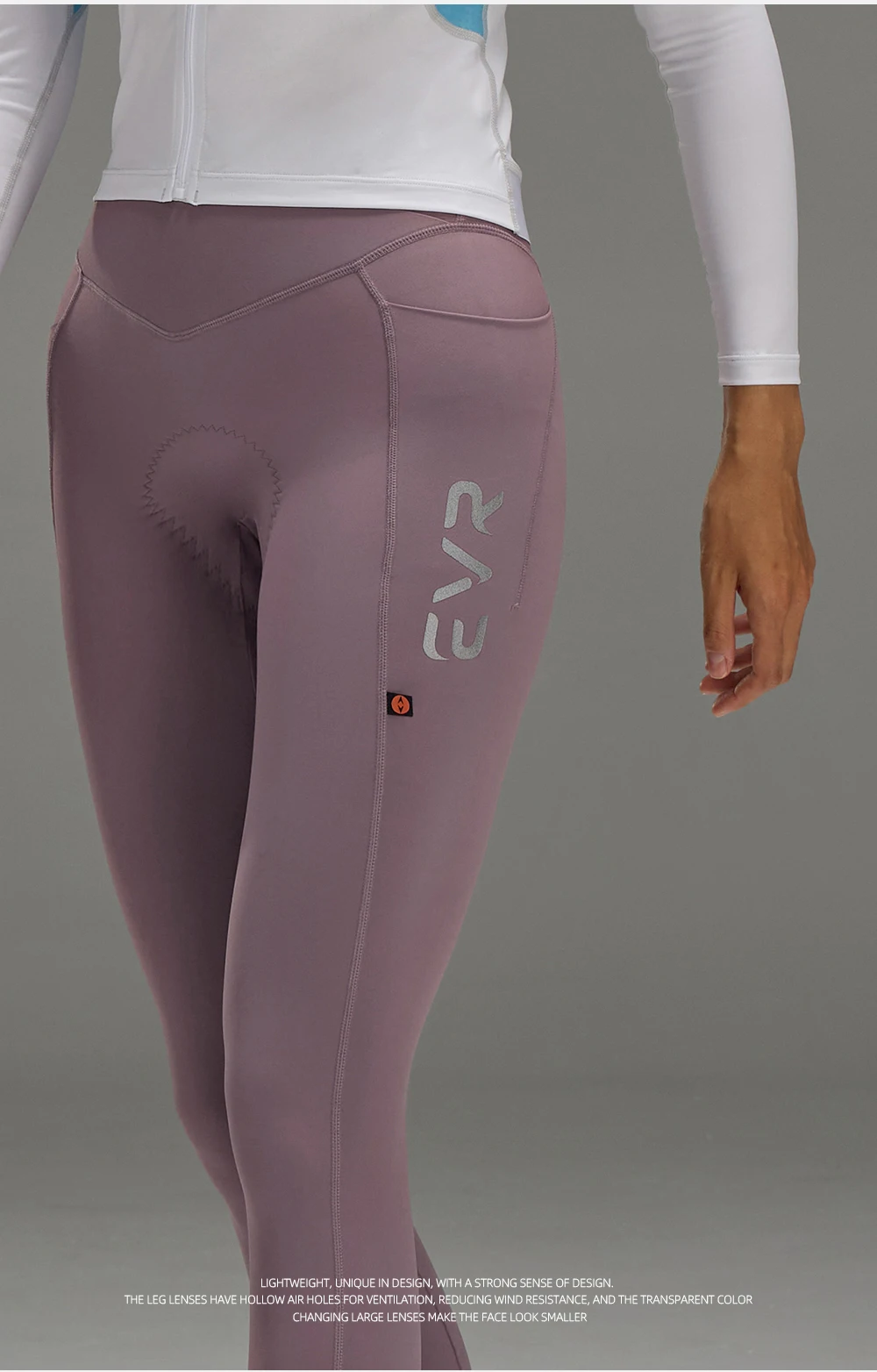 EVR Damen-Radhose mit Doppelpfeilpolsterung, Outdoor-Stoßdämpfende Dünne Radhose für Mountainbike und Rennrad – Detail 17