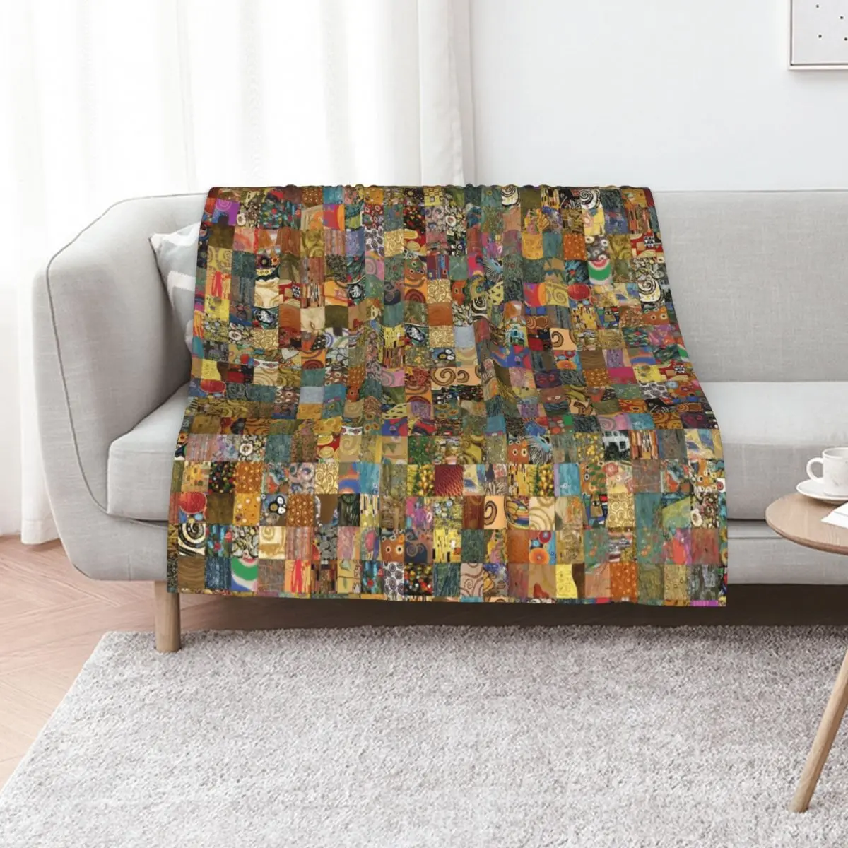 

Another Gustav Klimt Throw Blanket Cute Plaid Stuffeds Quilt Warm Blankets