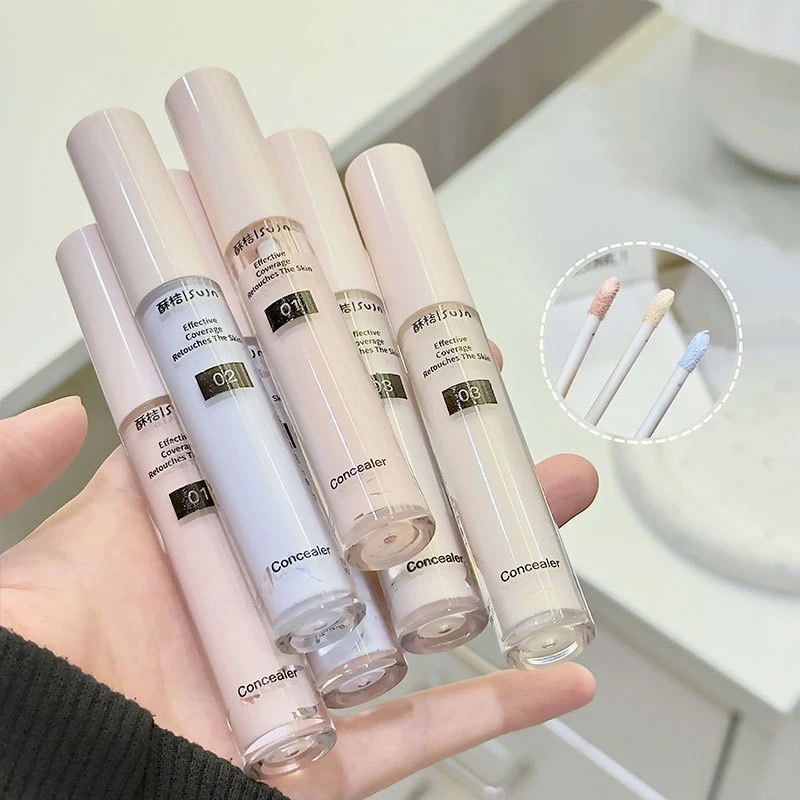 Flüssiger Aufhellender Hochglanz-Concealer-Stift Langanhaltend Feuchtigkeitsspendend Gesichtskonturierung Volle Abdeckung Fleckenkorrektur Hautton-Make-up – Detail 5