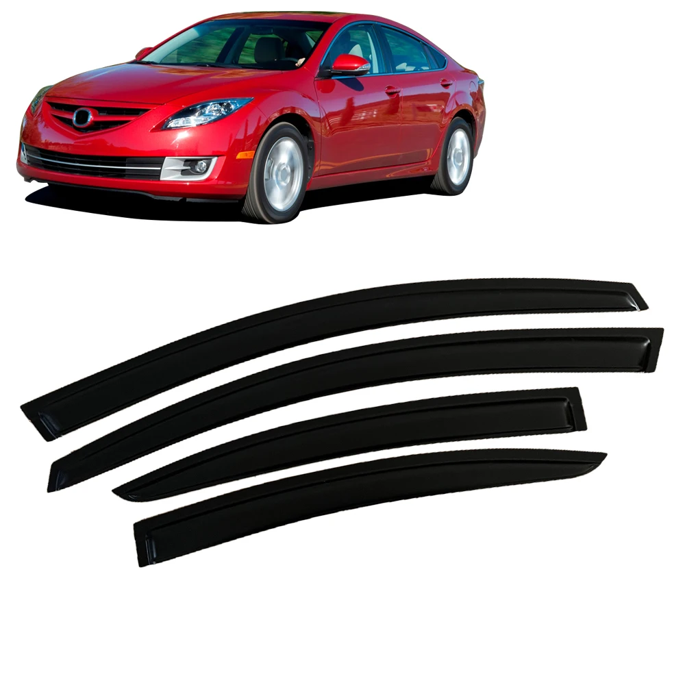 

Оконный козырек для MAZDA 6 GH1 GH2 Sedan 2007 2008 2009 2010 2011 2012 2013, ветрозащитные дефлекторы, защита от дождя, дверной козырек, вентиляционные шторы