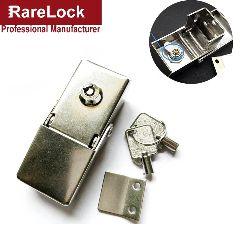 Stainless Tubular Hasp Key Lock for Light-box Air Box Window Car Bus Truck Electronical Cabinet Rarelock JA11 G1