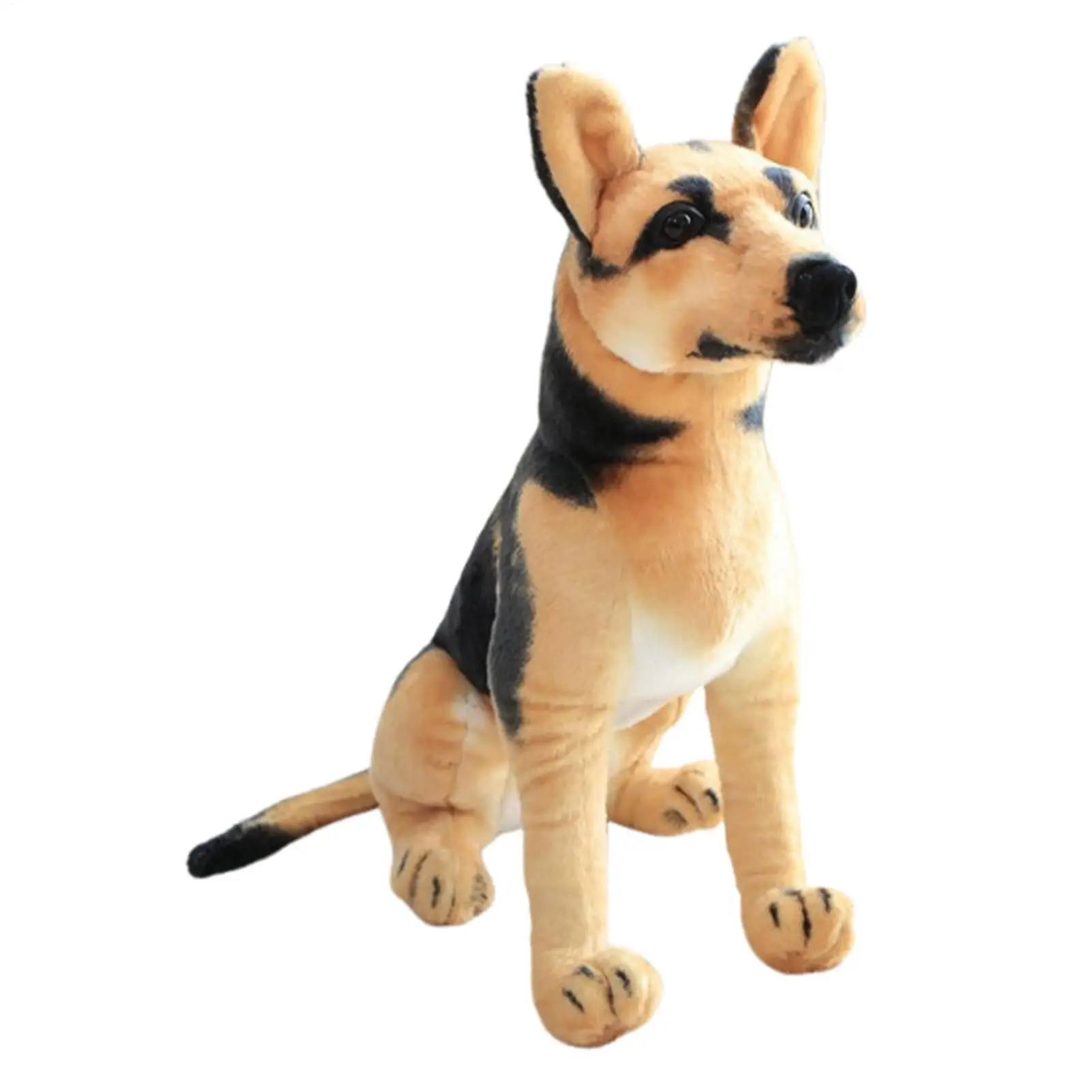 وسادة محشوة على شكل كلب واقعي ناعمة للجلوس على شكل كلب حيواني محشو لأصدقاء العائلة والأولاد والبنات في المنزل وعيد الميلاد وعيد الميلاد في الأماكن المغلقة #5