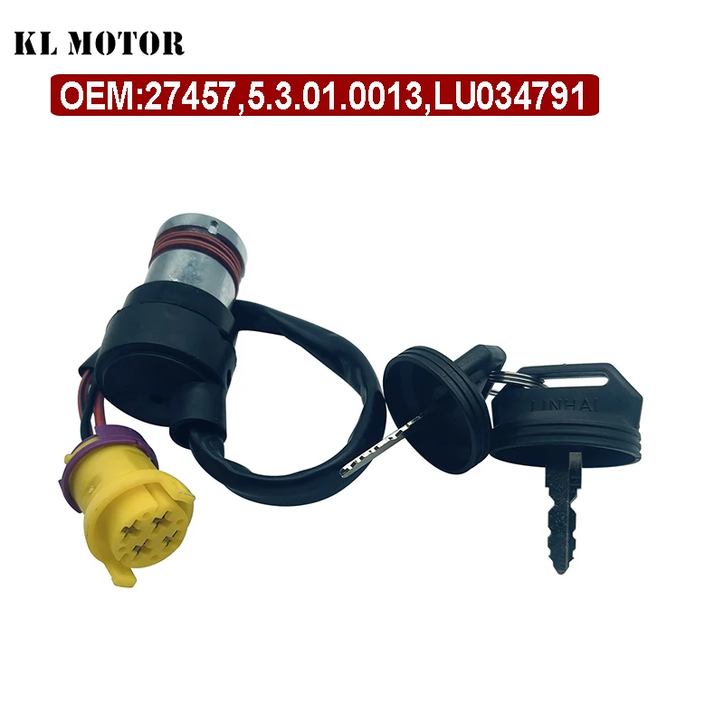 Original LH 300 Ignition Switch With Key Waterproof For LH 260 300 400 ATV 30110 27457 5.3.01.0013 LU015098 LU034791