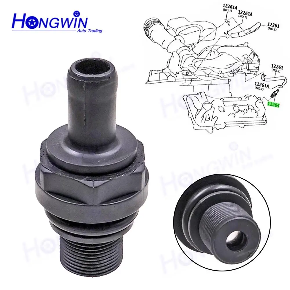 12204-0C030 13976553 8481805990 New Positive Crankcase Ventilation PCV Valve For Toyota Fortuner Hiace Hilux Tacoma Land Cruiser