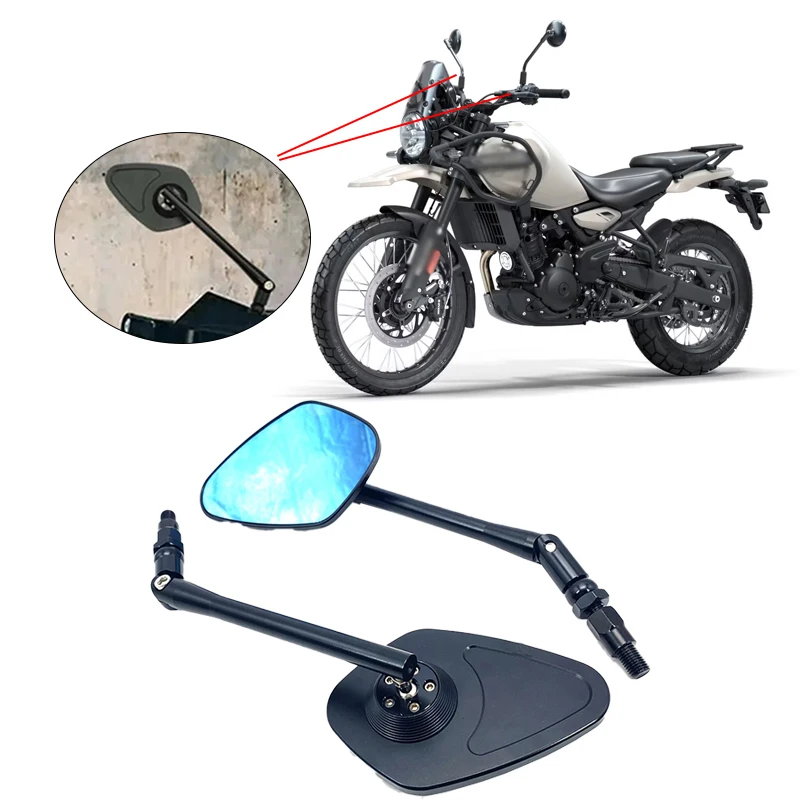 

New 2024 Motorcycle Rearview Mirror CNC Adjustable Vintage Style Mirror For Himalayan 450 452 Himalayan450 2024-2025