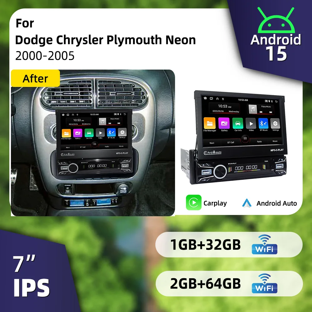 1Din Telescopic Car Stereo 7
