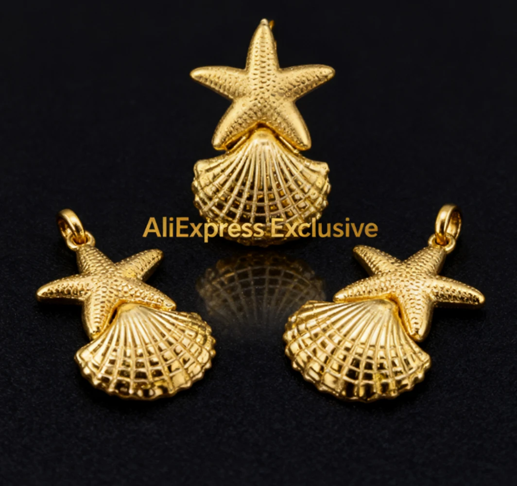

24K Gold Plated Star Jewelry Sets for Women – Dubai African Necklace & Earrings for Bride, Party, Wedding Gift Accessories