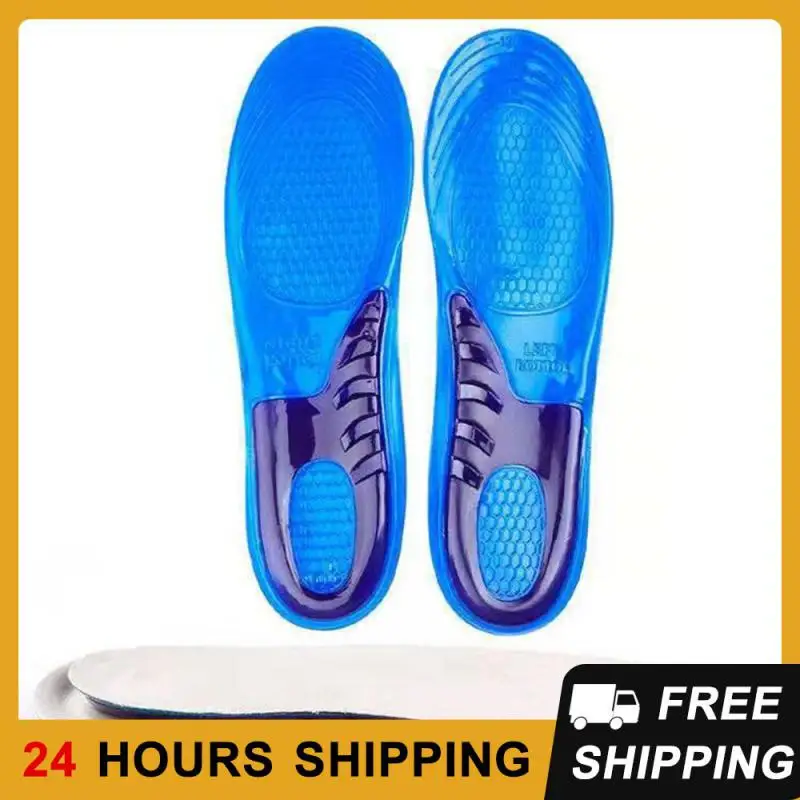 1Pair Sports Elastic Silicone Gel Insoles Shoe Inserts Cushion for Women Men Breathable shoes Pad Massage Casual Sports Insole