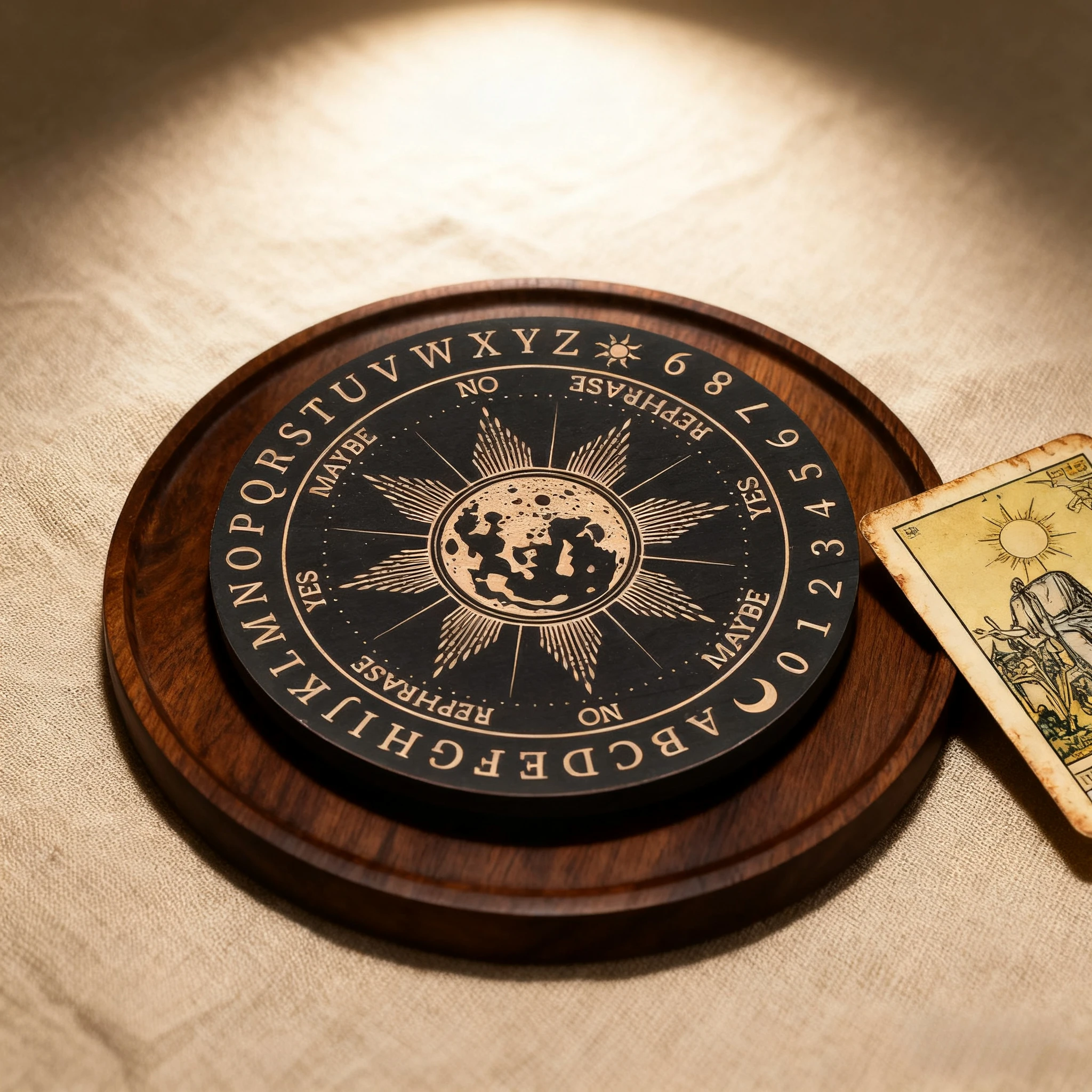 

Коврик Таро, хрустальная доска, маятниковая доска, фаза Луны для гадания, медитации, йоги, викки, алтарь, ритуальные украшения, инструменты