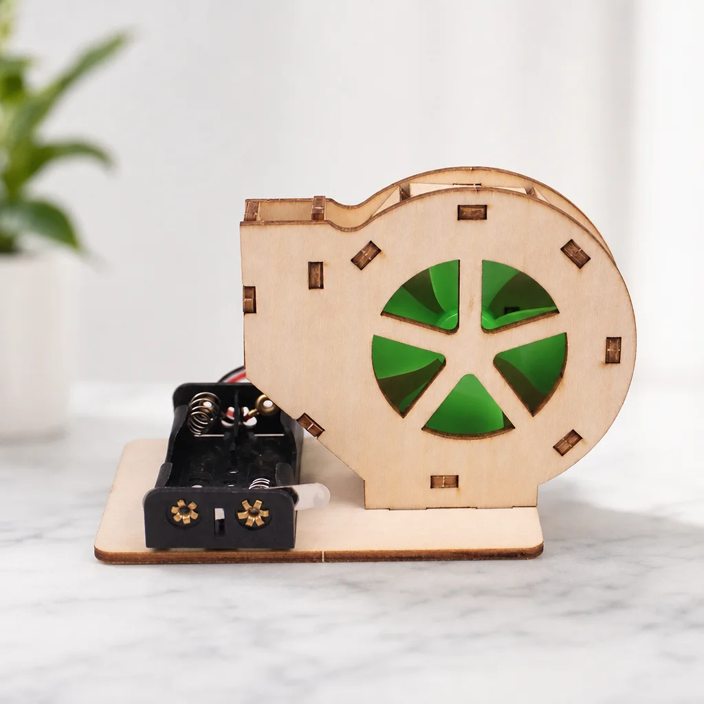 Wooden DIY Turbo Floating Ball STEM Science Kits Kids Physics Bernoulli Principle Educational Toy School Teaching Aids