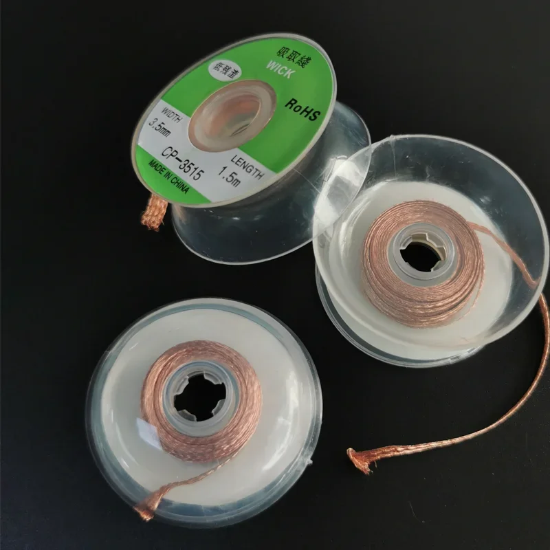 1,0-4,0 mm/1,5 M-6 M Schweißdrähte Entlöten Geflecht Löten Entferner Docht Draht Reparatur Werkzeug – Detail 2
