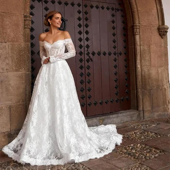 Abito da sposa personalizzato con scollo a cuore Manica a 3/...