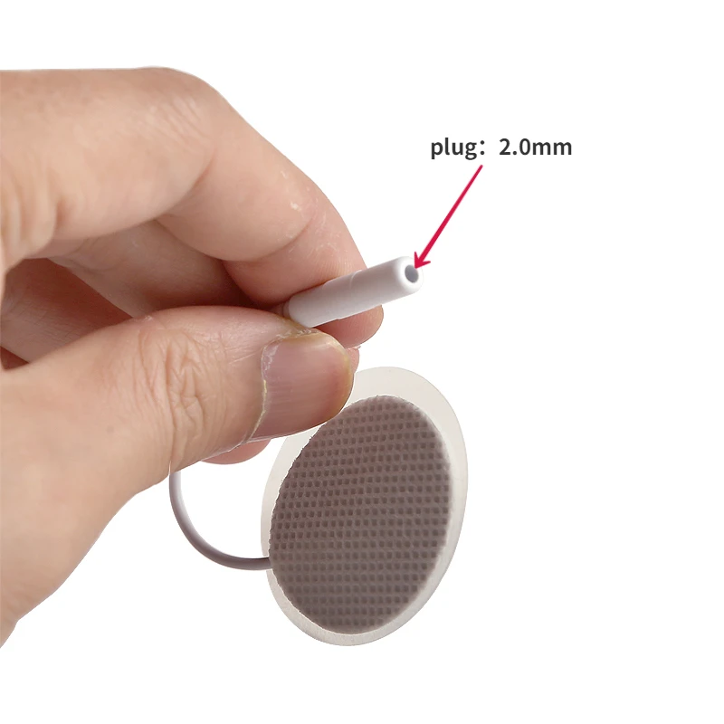 50/100pcs 32mm Physiotherapy Tens Machine Replacement Gel Electrode Pads Electrodes Digital Therapy Machine Massage 2mm Plug