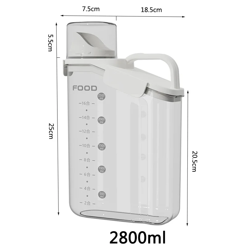 

Pet Food Storage Container for Cat Dog Dry Food Treats Freeze Dried Snack Box Moisture Proof Sealed Easy Clean Minimalist Design