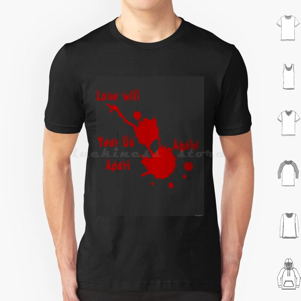 Camiseta Love Will Tear Us Appart talla grande 100% algodón Love Will Tear Us Apart Love Joy Division Apart Tear Joy Division letras
