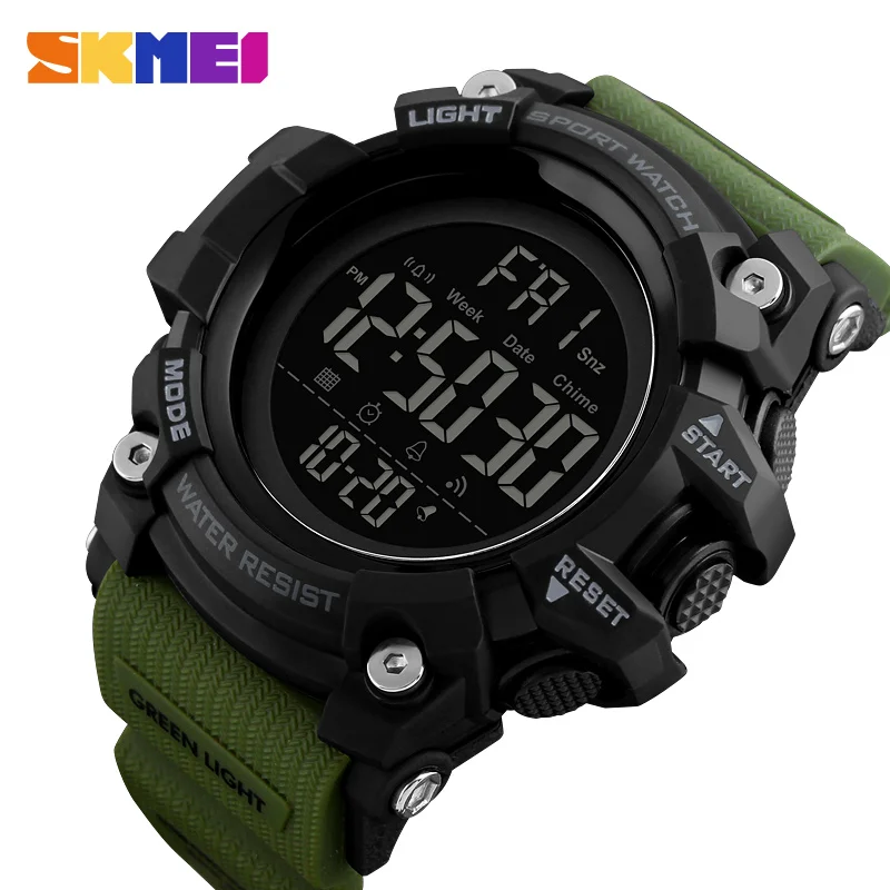 

SKMEI противоударные спортивные часы, секундомер, цифровые часы с обратным отсчетом для мужчин и женщин, водонепроницаемые электронные наручные часы, reloj hombre