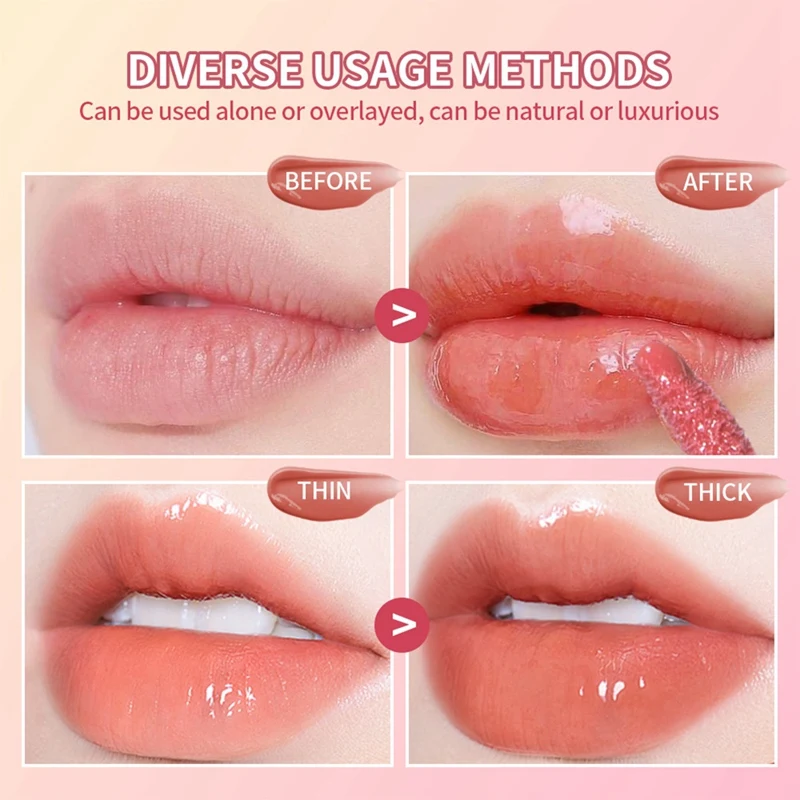 Ibcccndc-Rouge à Lèvres Hydratant, Brcorporelle à l'Eau Longue Durée, Repulpant, Beau 1, 6 Pièces