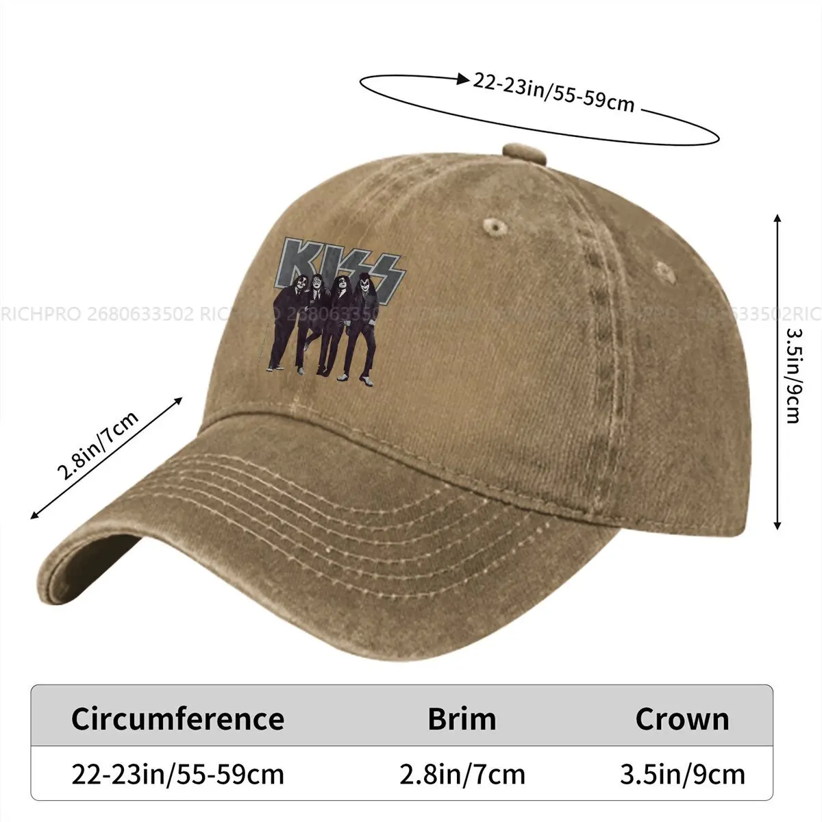 The Band Baseball Cap Men Hats Women Visor Protection Snapback KISS Caps