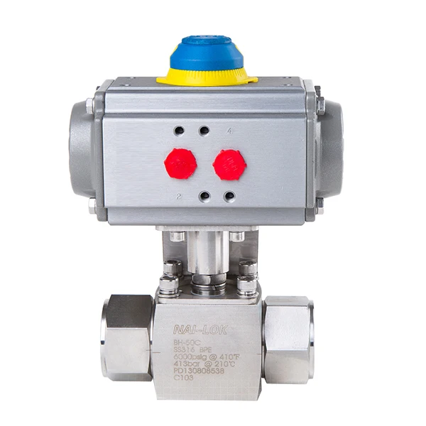 NAI-LOK Forged Stainless Steel 316 High Pressure 6000psi 2 Way CNG Compression Natural Gas Female Ball Valve