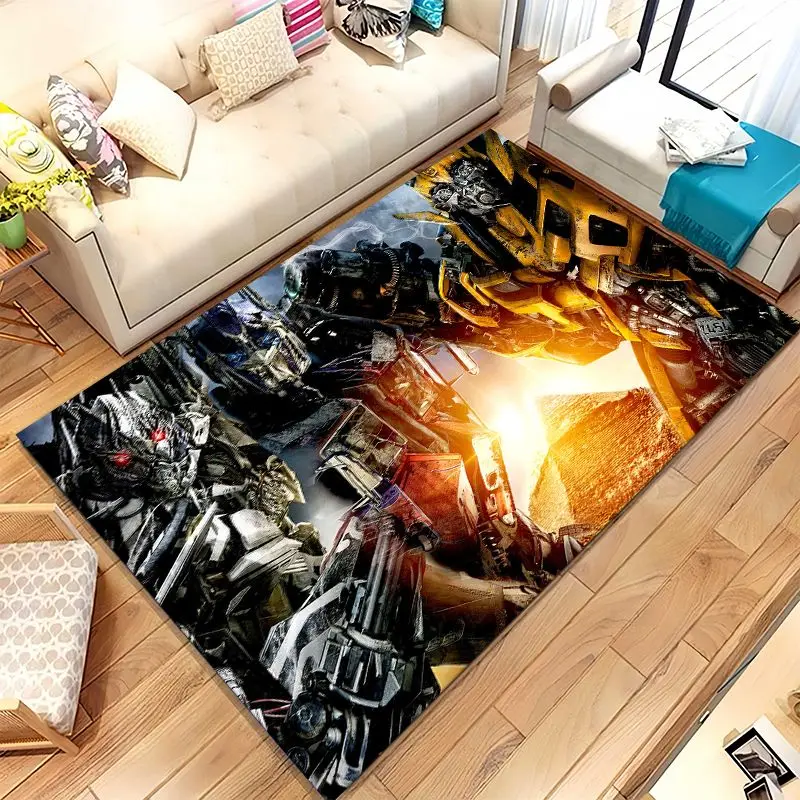 Autobots Transformers Optimus Prime Soft Non-Slip Large Area Rug for Living Room,Bedroom Playroom Carpet Mat for Sofa,Home Decor