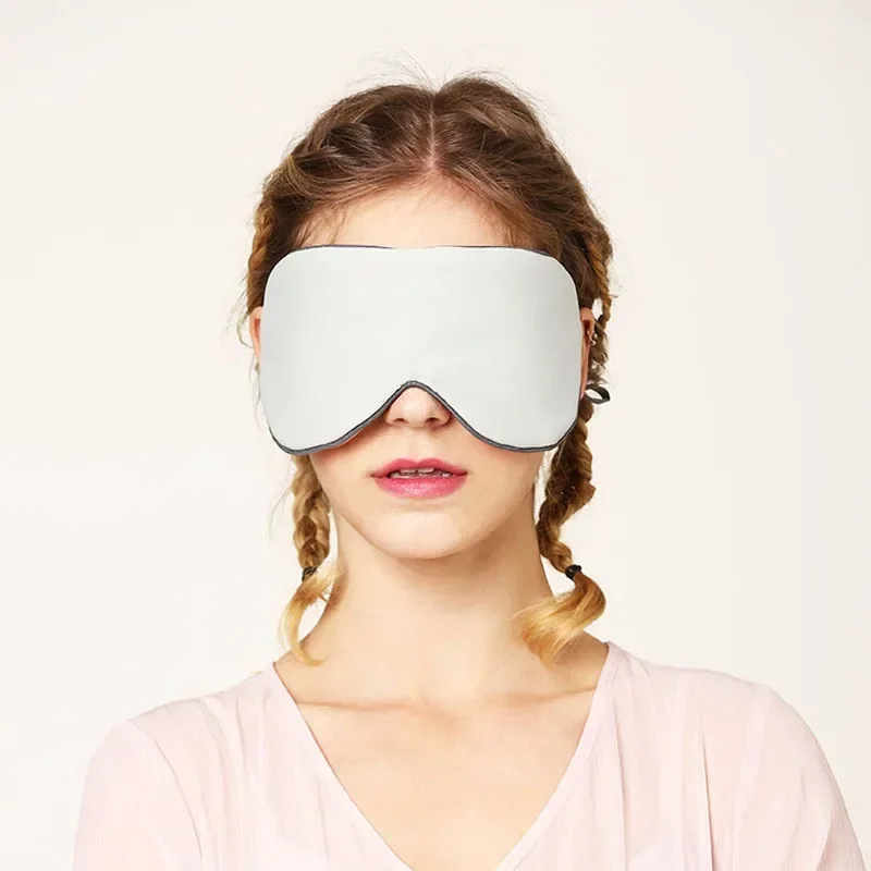 Swapable Warm Cool Sleep Mask Full Light Barrier Customizable Head Circumference Airflow Friendly Soft Eye Shield Portable Relax